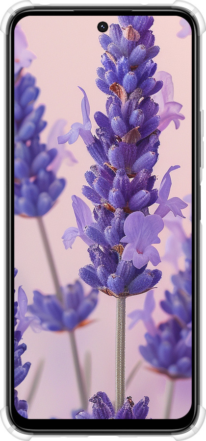 Силикон с усиленными углами чехол Лаванда для Xiaomi Poco M6 4G - 6037sp-3798 изображение 