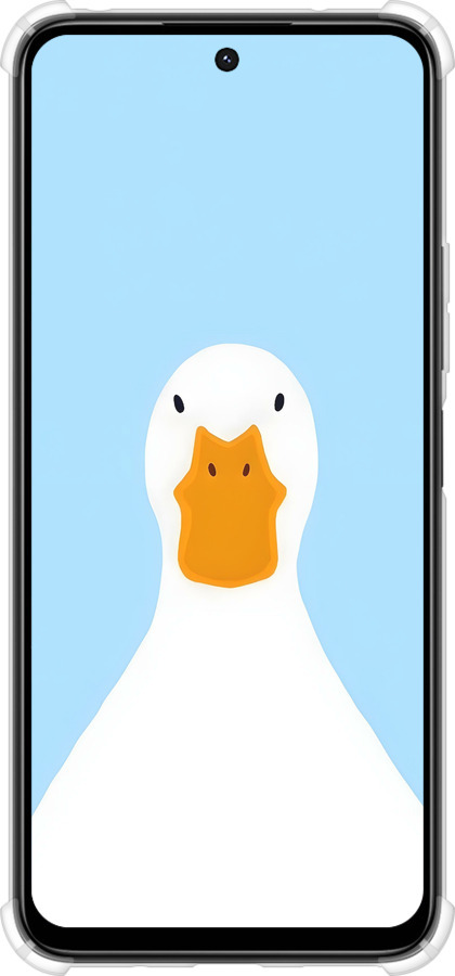 Силикон с усиленными углами чехол Гусь для Xiaomi Poco M6 4G - 6350sp-3798 изображение 