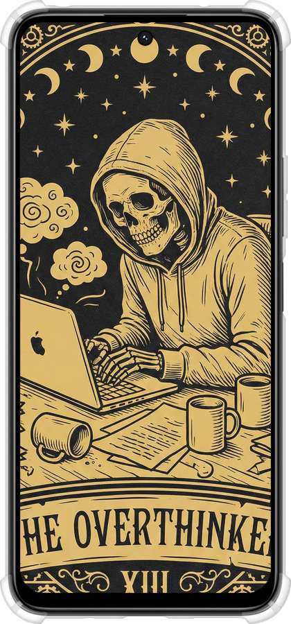 Силикон с усиленными углами чехол The Overthinker для Xiaomi Poco M6 4G - 6774sp-3798 изображение 