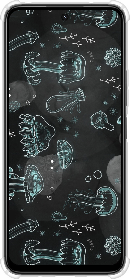 Силикон с усиленными углами чехол Медузы для Xiaomi Poco M6 4G - 906sp-3798 изображение 