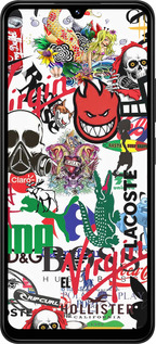 TPU чехол Many different logos для Xiaomi Redmi 14C - 4022b-3768 изображение 