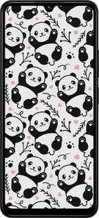 TPU чехол Панды для Xiaomi Redmi 14C - 4318b-3768 изображение 