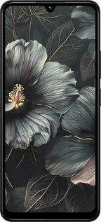 TPU чехол Черные цветы для Xiaomi Redmi 14C - 6031b-3768 изображение 