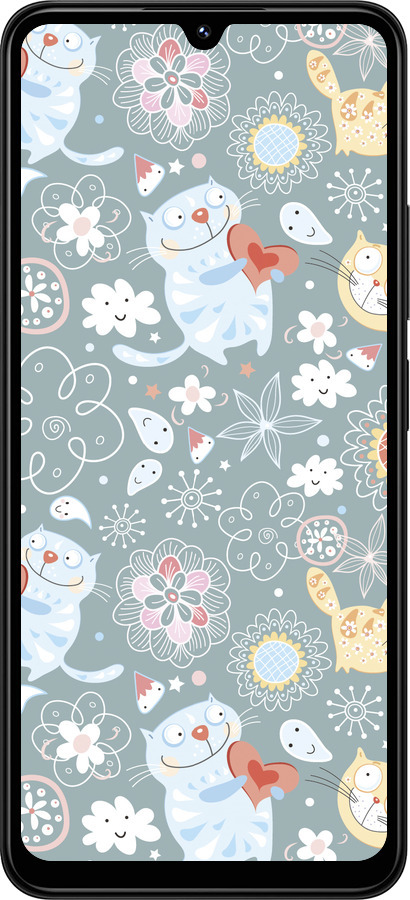 TPU чехол Котята v3 для Xiaomi Redmi 14C - 1223b-3768 изображение 