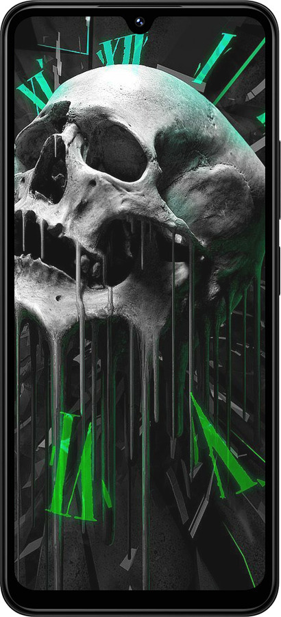 TPU чехол Череп-часы для Xiaomi Redmi 14C - 4100b-3768 изображение 
