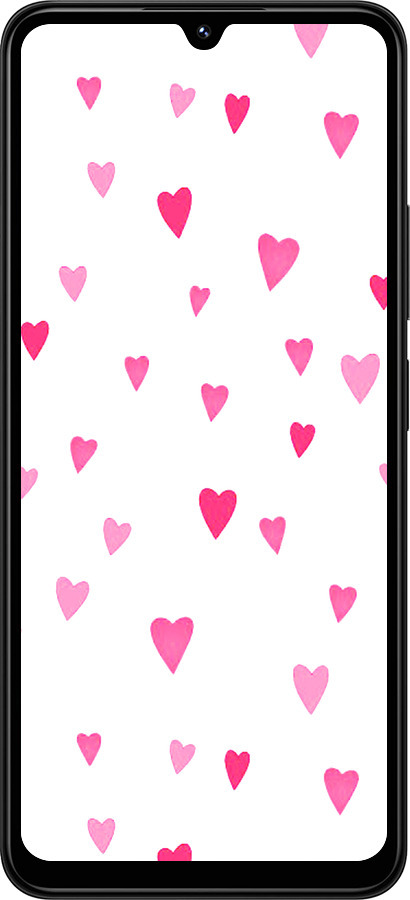 TPU чехол Сердечки 2 для Xiaomi Redmi 14C - 4763b-3768 изображение 