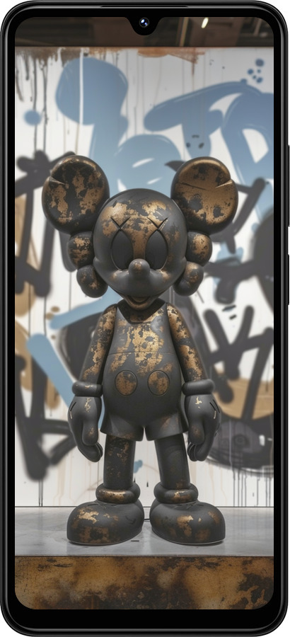 TPU чехол Bronze kaws v2 для Xiaomi Redmi 14C - 6098b-3768 изображение 