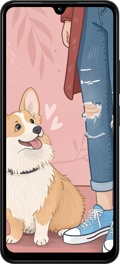 TPU чехол Корги 3 для Xiaomi Redmi 14C - 6707b-3768 изображение 