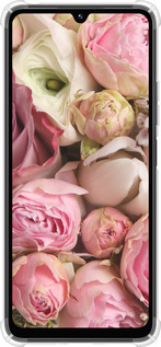 Силикон с усиленными углами чехол Розы v2 для Xiaomi Poco M7 - 2320sp-4141 изображение 