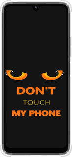 Силикон с усиленными углами чехол Don't touch the phone для Xiaomi Poco M7 - 4261sp-4141 изображение 