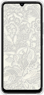 Силикон с усиленными углами чехол Белое кружево для Xiaomi Poco M7 - 4383sp-4141 изображение 