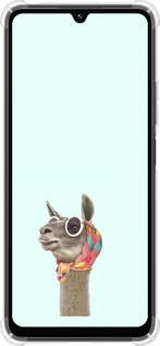 Силикон с усиленными углами чехол Модная лама для Xiaomi Poco M7 - 4479sp-4141 изображение 