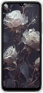 Силикон с усиленными углами чехол Розы 2 для Xiaomi Poco M7 - 5550sp-4141 изображение 