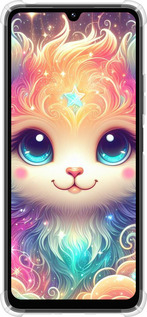 Силикон с усиленными углами чехол Сказочный котенок для Xiaomi Poco M7 - 5813sp-4141 изображение 
