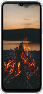 Силикон с усиленными углами чехол Огонь для Xiaomi Poco M7 - 6021sp-4141 изображение 