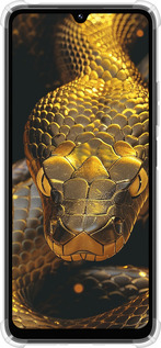 Силикон с усиленными углами чехол Golden snake для Xiaomi Poco M7 - 6072sp-4141 изображение 