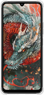 Силикон с усиленными углами чехол Стихия огня для Xiaomi Poco M7 - 6101sp-4141 изображение 