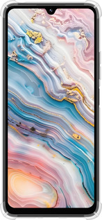Силикон с усиленными углами чехол Мрамор красивый для Xiaomi Poco M7 - 6376sp-4141 изображение 