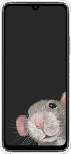 Силикон с усиленными углами чехол The Peeking Rat для Xiaomi Poco M7 - 6442sp-4141 изображение 