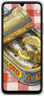 Силикон с усиленными углами чехол Vintage Sardine Tin Phone для Xiaomi Poco M7 - 6772sp-4141 изображение 