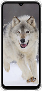 Силикон с усиленными углами чехол Бегущий волк для Xiaomi Poco M7 - 826sp-4141 изображение 
