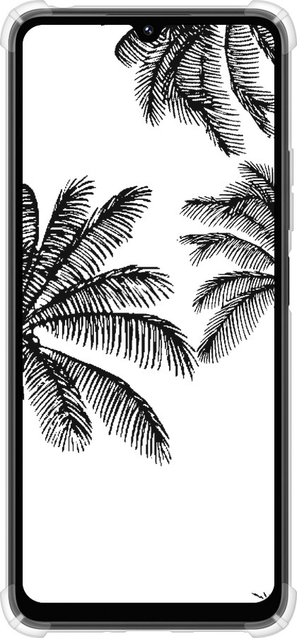 Силикон с усиленными углами чехол Пальмы1 для Xiaomi Poco M7 - 4634sp-4141 изображение 