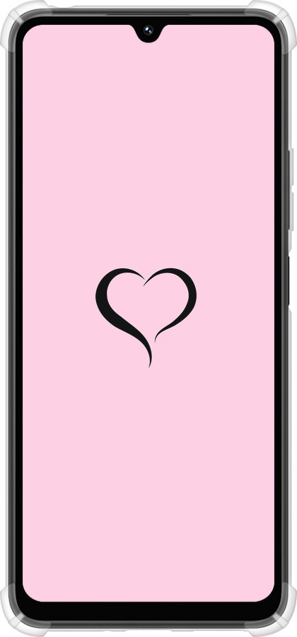 Силикон с усиленными углами чехол Сердце 1 для Xiaomi Poco M7 - 4730sp-4141 изображение 