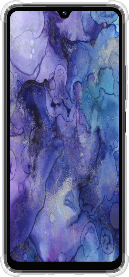 Силикон с усиленными углами чехол Мрамор 7 для Xiaomi Poco M7 - 4802sp-4141 изображение 