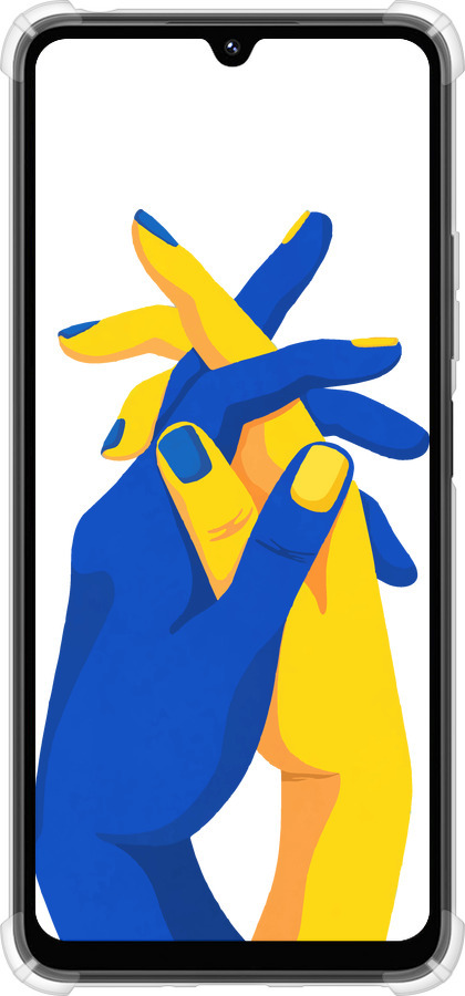 Силикон с усиленными углами чехол Stand With Ukraine для Xiaomi Poco M7 - 5255sp-4141 изображение 
