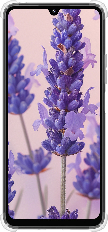 Силикон с усиленными углами чехол Лаванда для Xiaomi Poco M7 - 6037sp-4141 изображение 
