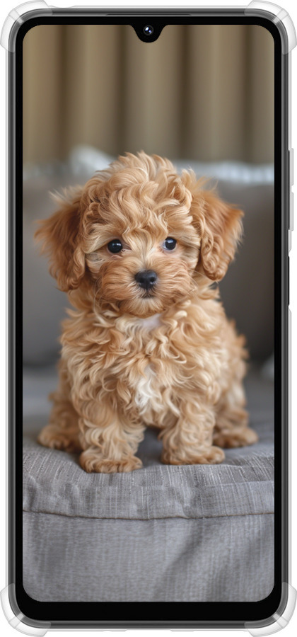 Силикон с усиленными углами чехол Mini-maltipoo для Xiaomi Poco M7 - 6158sp-4141 изображение 