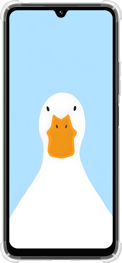 Силикон с усиленными углами чехол Гусь для Xiaomi Poco M7 - 6350sp-4141 изображение 