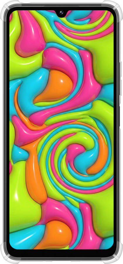 Силикон с усиленными углами чехол Y2K Jelly Dream для Xiaomi Poco M7 - 6780sp-4141 изображение 