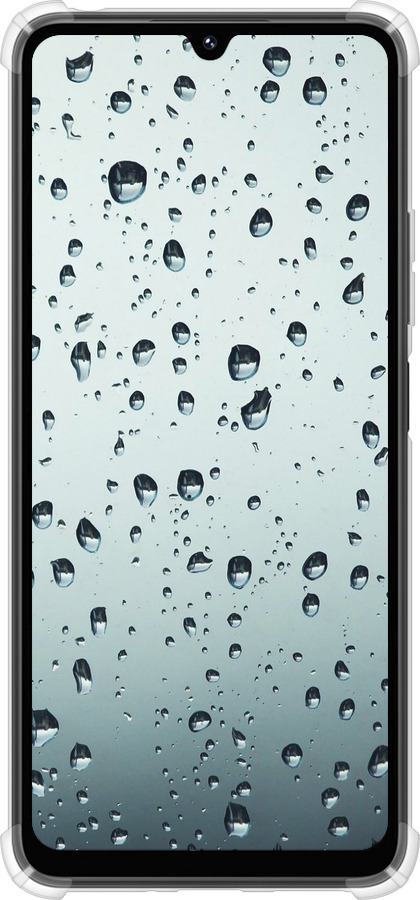 Силикон с усиленными углами чехол Стекло в каплях для Xiaomi Poco M7 - 848sp-4141 изображение 
