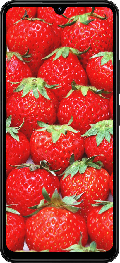 Силиконовый чехол Клубника для Xiaomi Redmi 14C - 6020u-3768 изображение 
