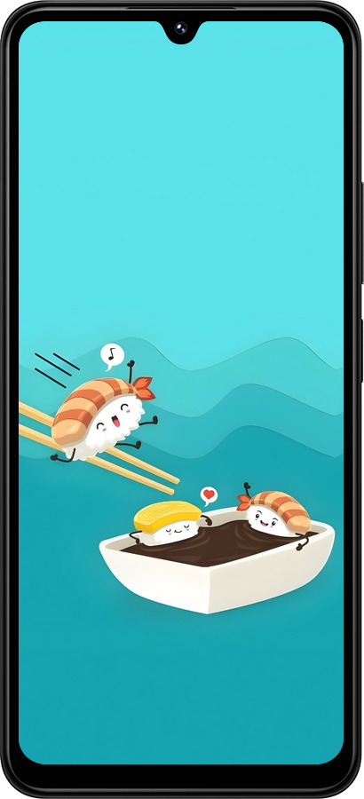 Силиконовый чехол Суши для Xiaomi Redmi 14C - 6354u-3768 изображение 