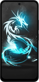 Силиконовый чехол Бело-голубой огненный дракон для Xiaomi Redmi 15 4G - 113u-4136 изображение 