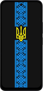 Силиконовый чехол Тризуб в вышиванке для Xiaomi Redmi 15 4G - 1158u-4136 изображение 