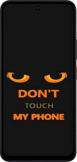 Силиконовый чехол Don't touch the phone для Xiaomi Redmi 15 4G - 4261u-4136 изображение 