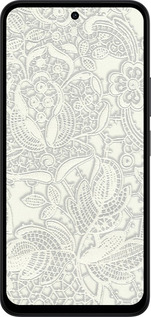 Силиконовый чехол Белое кружево для Xiaomi Redmi 15 4G - 4383u-4136 изображение 