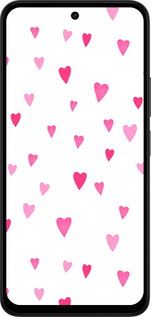 Силиконовый чехол Сердечки 2 для Xiaomi Redmi 15 4G - 4763u-4136 изображение 