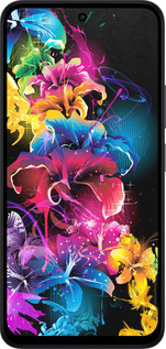 Силиконовый чехол Абстрактные цветы для Xiaomi Redmi 15 4G - 511u-4136 изображение 