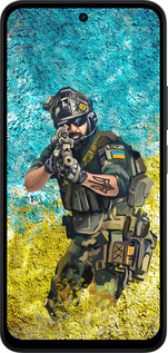 Силиконовый чехол Воин ЗСУ для Xiaomi Redmi 15 4G - 5311u-4136 изображение 