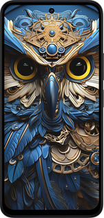 Силиконовый чехол Сова v2 для Xiaomi Redmi 15 4G - 5649u-4136 изображение 