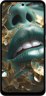 Силіконовий чехол Губи 2 для Xiaomi Redmi 15 4G - 5667u-4136 изображение 