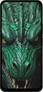 Силиконовый чехол Зелёный дракон v2 для Xiaomi Redmi 15 4G - 5817u-4136 изображение 