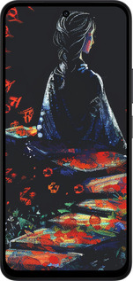 Силиконовый чехол Мечтательная девушка для Xiaomi Redmi 15 4G - 6042u-4136 изображение 