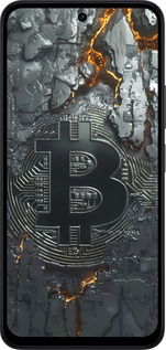 Силіконовий чехол Розпечений біткойн для Xiaomi Redmi 15 4G - 6091u-4136 изображение 