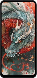 Силиконовый чехол Стихия огня для Xiaomi Redmi 15 4G - 6101u-4136 изображение 