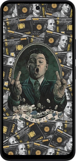 Силиконовый чехол Волк с валл стрит для Xiaomi Redmi 15 4G - 6287u-4136 изображение 